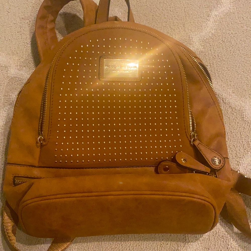 Tan suede backpack - Picture 2 of 3